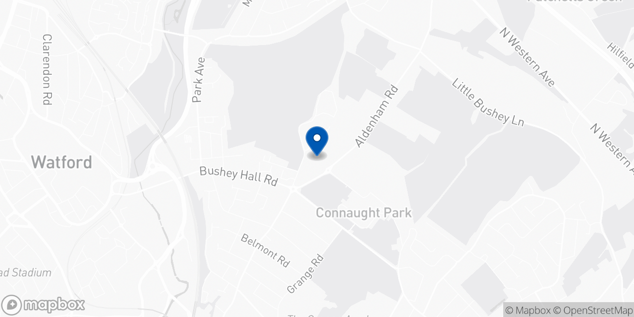 Map showing PDL Padel United - Bushey